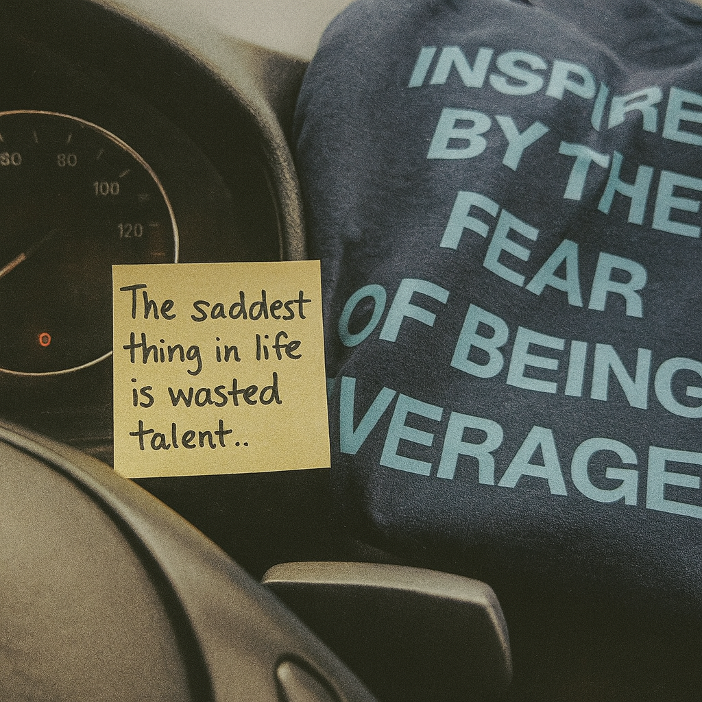 Fear of Being Average Oversized Tee